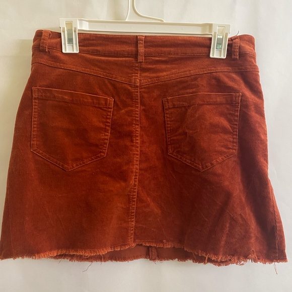 Forever 21 Orange Corduroy Skirt - Picture 3 of 6